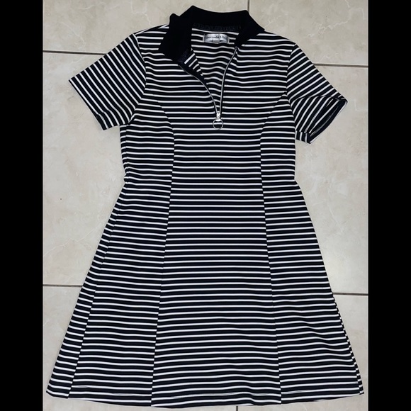 Striped Collared Dress - Picture 2 of 13